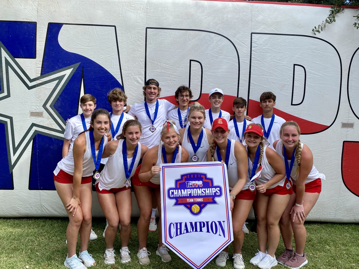 🎾And just like that CA Warriors are the newest STATE CHAMPS! 🎾 

Congrats, Warriors! We are SO proud of this hardworking team of student athletes. 

#CAwarriors #TAPPSteamtennis #statebound #statechamps #texasprivateschools #CAupperschool #CAladywarriors