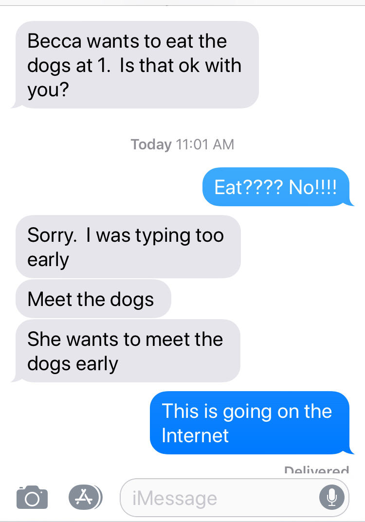 Autocorrect strikes again!