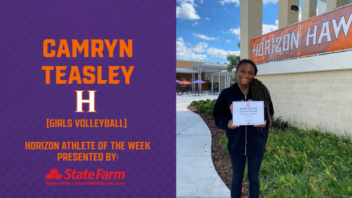 HHS_HawksSports's tweet image. Please join us in congratulating Devon St. Clair (Football: October 11th - 15th) and Camryn Teasley (Girls Volleyball: October 4th - 8th) for being recognized as the Horizon Athletes of the Week! #ETP 🟣🟠