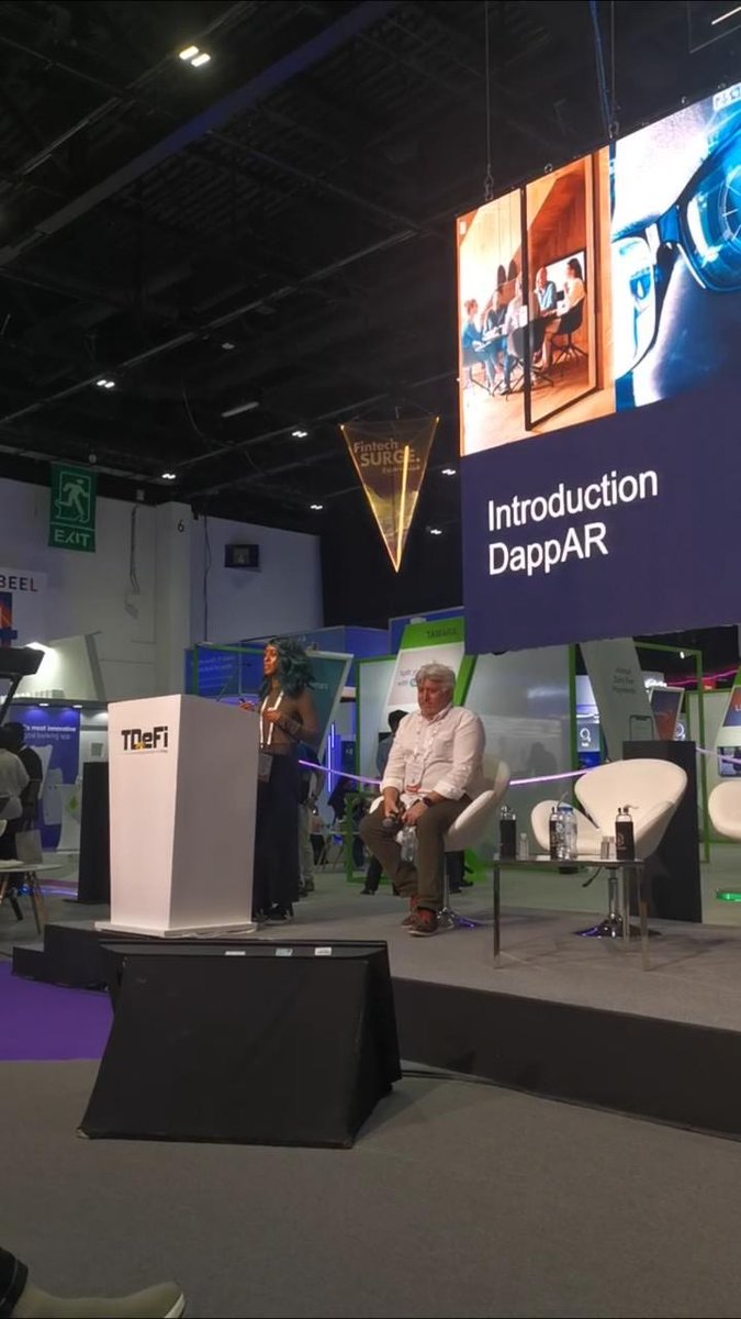 AskCouch's tweet photo. Our CEO sharing some DappAR updates in Dubai. @CouchMeka 👏🏼 

GitHub: https://t.co/DRCLyfFduR

#developer update: we are publishing phase two by Oct 31, thank you for your patience!! #OpenSource https://t.co/t9L5wb93TT