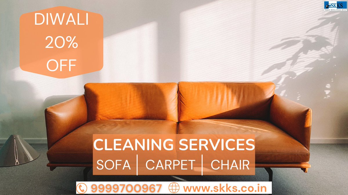 SkksServices's tweet photo. Diwali Season Offer Get 20% OFF on
Sofa, Carpet and Chair Cleaning services Provided by the best cleaners in Ghaziabad
with more than 12 years of experience for more info
Call us - 9999700967 
or 
visit - https://t.co/RrbASlSN4W https://t.co/3zxA7OI2gg