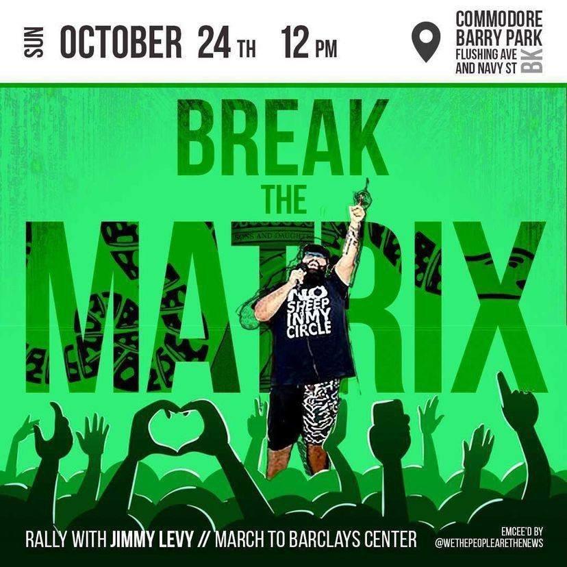 COME ON OUT #NYC #NewYork & HELP US BREAK THE MATRIX THIS SUNDAY W/ @JimmyLevyMusic