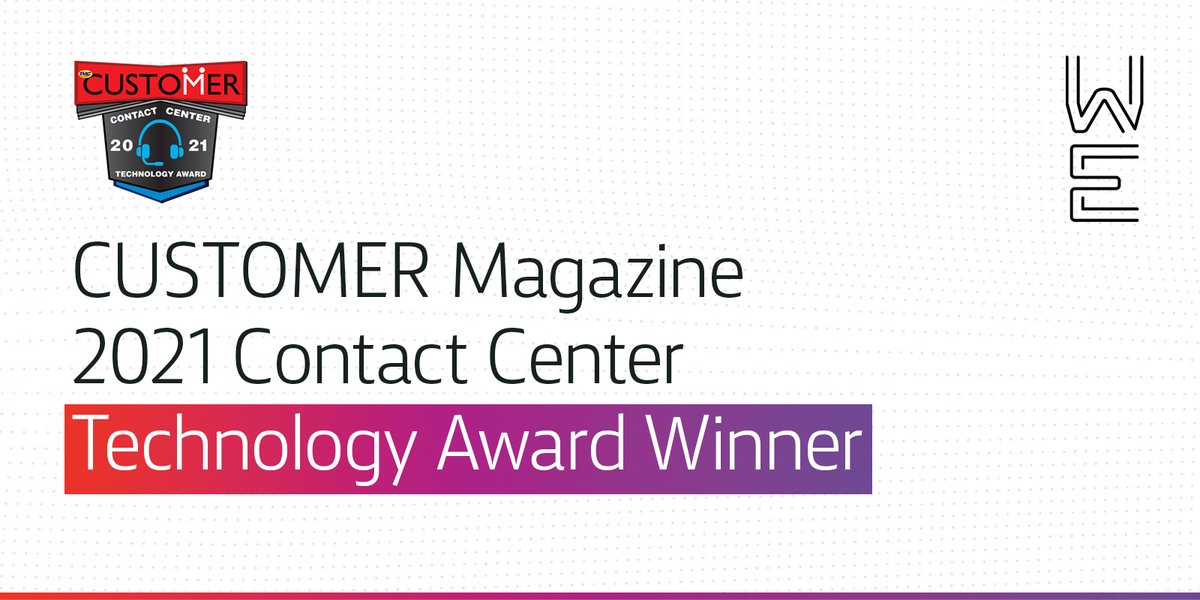 Windstream Enterprise was awarded a 2021 Contact Center Technology Award from CUSTOMER Magazine, recognizing OfficeSuite UC® Contact Center Services for improving customer service technology as well as the customer experience. okt.to/rMWhFE#