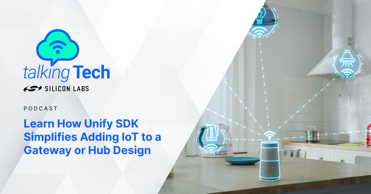 siliconlabs's tweet image. Do you need to support multiple #IoT protocols in your next gateway/bridge design? Our Unify SDK provides a simple API to enable you to leverage multiple #wirelessprotocols. Learn how this simple API/scripting language can help you. PODCAST 🎧: siliconlabs.libsyn.com/learn-how-unif…
