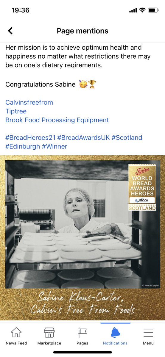 Feeling incredibly grateful for having won the World Bread Hero Award for Scotland. Thank you so much 🙏❤️

<a href="/breadawardsUK/">World Bread Awards UK</a> 
#breadhero21