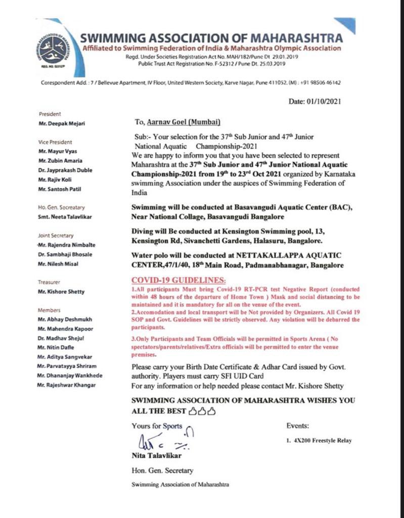 Poojagoel1981's tweet photo. He travelled all the way to Bangalore from mumbai to represent his state and was told that he was not selected ..Is this how you nurture &amp; promote/motivate talent ? 

@swimmingfedera1 
@ombakoria @kirenrijiju @narendramodi @ndtv @timesofindia @timesnow @officeofUT @AUThackeray https://t.co/Q7Hef2t9wW