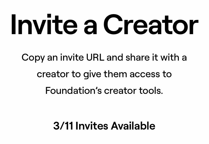 I give away 3 #foundationinvites 🚨🔥🚨

Please do the following to participate 

1. Show me some of your art
2. Tell me something about you
3. Retweet this Tweet
4. Retweet my pinned tweet

Ends on Sunday 24.10.

#FoundationInvite @withFND #FoundationNFT #inviteFND #NFTCommunity
