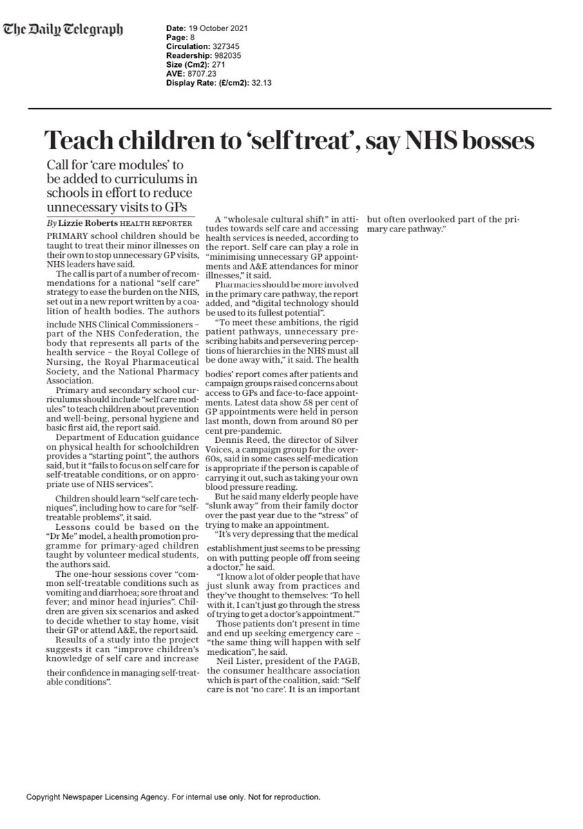 DrMeProject's tweet image. @DrMeProject has made it into the national press today! Massive thank you to all the wonderful volunteers and the @SelfCareForum, @NHSEngland, @NHS_HealthEdEng, @rcgp, @ukmedschools and @NMS_WP_Forum for supporting this work!

#selfcare