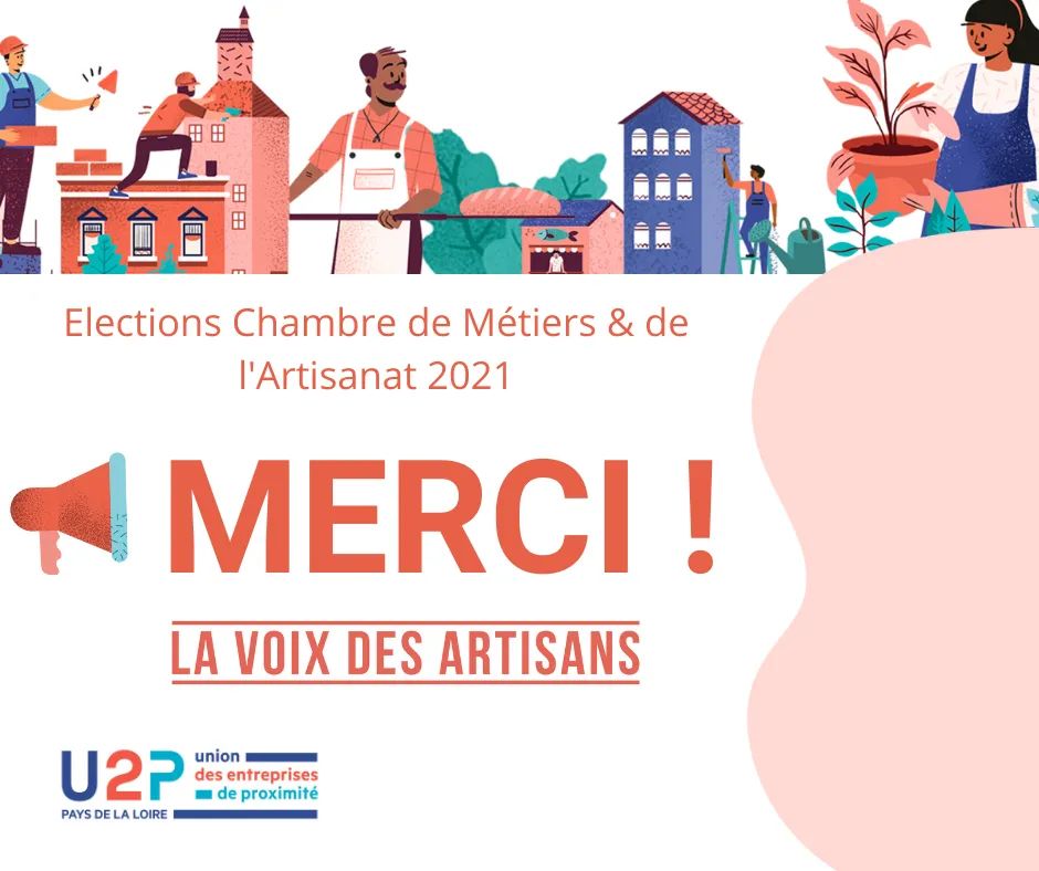 U2P_85's tweet photo. [#Elections Chambre de Métiers &amp; de l'Artisanat] 🏆

Vous avez choisi la liste LA VOIX DES ARTISANS, portée par l’U2P et nous saurons défendre au mieux les intérêts de l'artisanat. 
🙏🏻 Vous nous avez élus, nous vous remercions chaleureusement. 
Vous pouvez compter sur nous ! 💪🏻 https://t.co/LDgsuEnkTU
