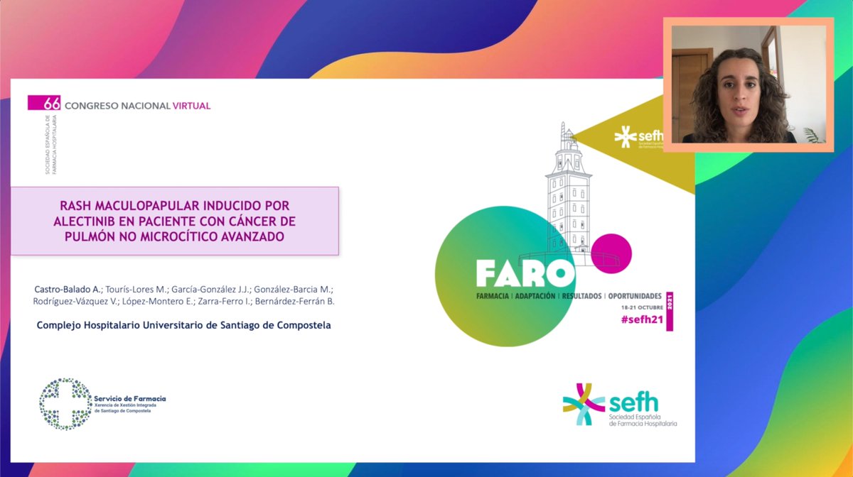 FarmaCHUS's tweet photo. 📢📢 Miércoles 20 a las 15:30 se podrá ver el #CasoClínico presentado desde @FarmaCHUS :
🔍 #Rash por #alectinib en paciente con CPNM
📊 Desensibilización mediante #FM 🧪
✅ Dosis plenas en primera línea
👍 Enfermedad estable
@66CongresoSEFH #somosCHUS🧩 #sefh21
👇👇👇👇👇👇 https://t.co/ZbjJpBFfNi