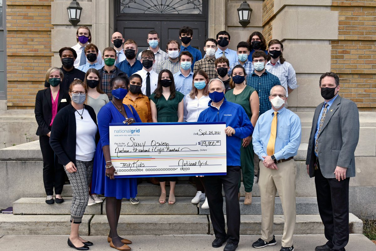 And I have no idea why a preview didn't load, but here's a photo of the check presentation.