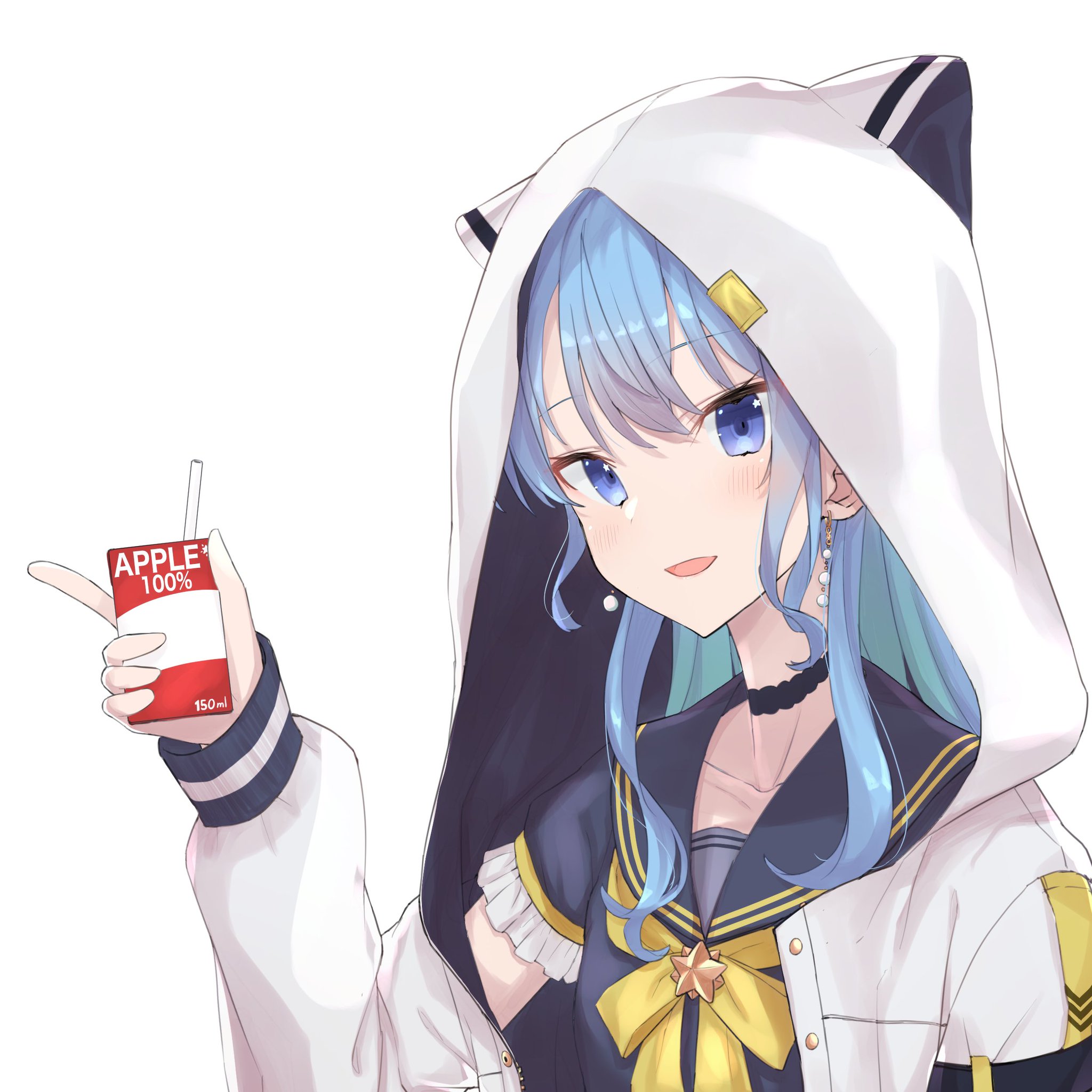 α3 ホロライブ 猫耳フード&黒セーラー服 星街すいせい スリーブ&プレイマット α3 ホロライブ 猫耳フード&黒セーラー服 星街すいせい スリーブ