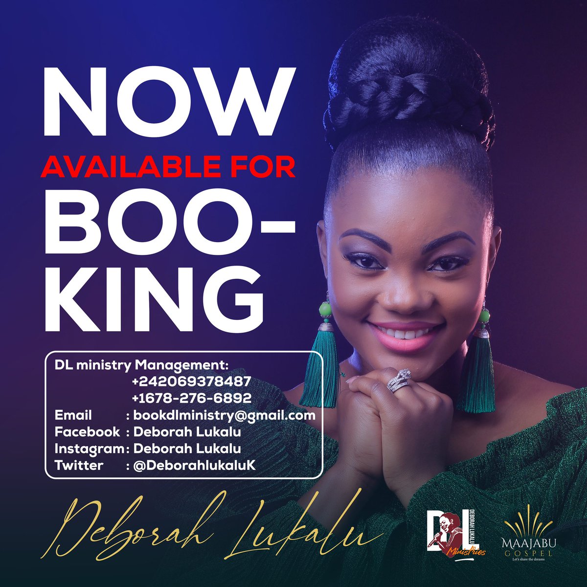 Now available for booking 👏