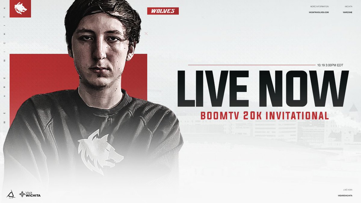 WichitaWolvesGG's tweet photo. Tune in as the #WichitaWZ team takes on the @BoomTV $20,000 Army National Guard Code Freedom Invitational!
Let's go #TeamIke!
πΊ: https://t.co/ol1AFgATSC
#WeAreWichita https://t.co/ZX7DmOjpXH