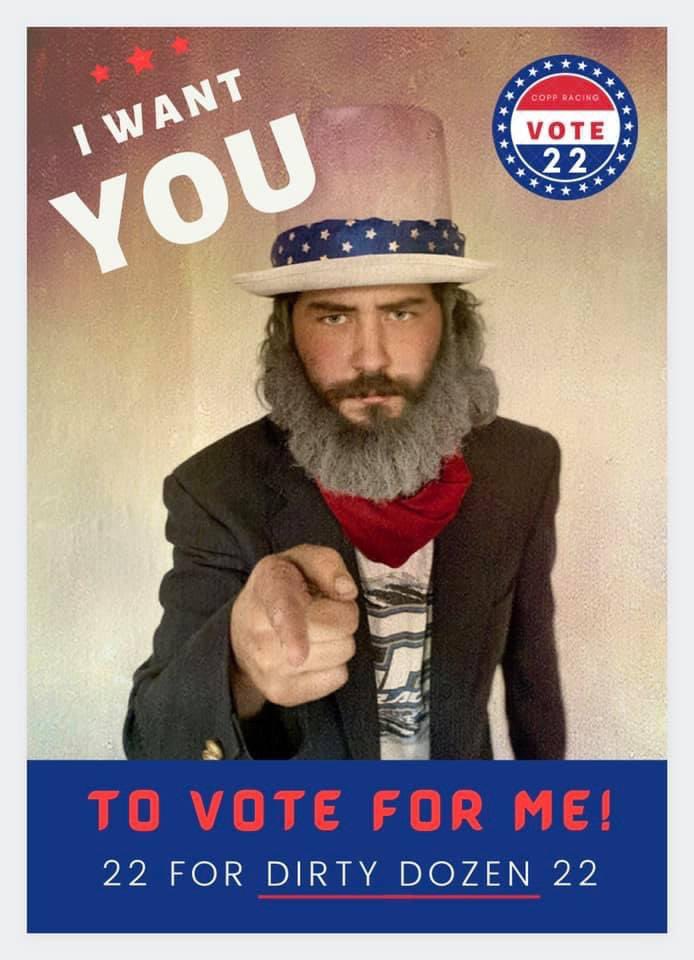 Want to see my racecar in the dirty dozen calendar?!   Vote for me with this link!  poll.fm/10944528  everyone who retweets this will have a chance to win a free calendar!!