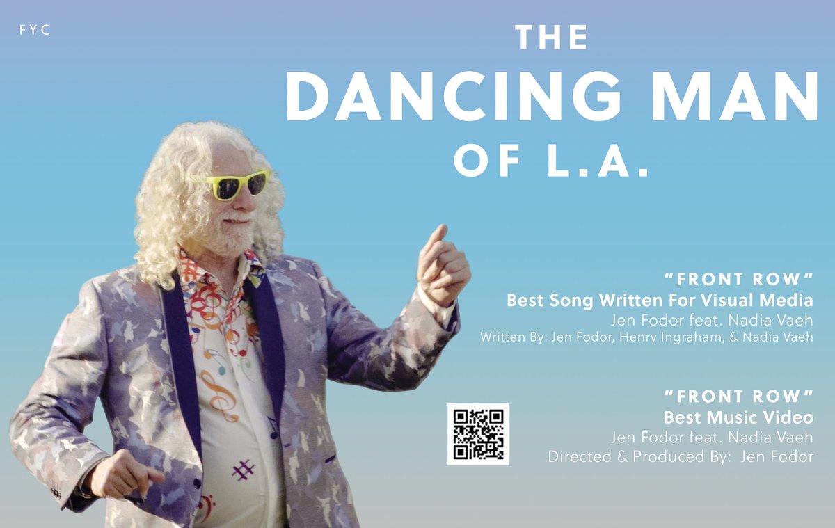 jen fodor (she/her) (@jenfodor) on Twitter photo For Your #Grammy Consideration. Original song FRONT ROW written for #PBS documentary <a href="/ladancingman/">The Dancing Man of L.A.</a> Best Song Written For Visual Media & Best Music Video. Please RT share & pass along the good dancing 🕺vibes. #recordingacademy #FYC <a href="/NadiaVaeh/">Nadia Vaeh (she/her)</a> WATCH HERE: youtu.be/obistHEEhYE For Your #Grammy Consideration. Original song FRONT ROW written for #PBS documentary <a href="/ladancingman/">The Dancing Man of L.A.</a> Best Song Written For Visual Media & Best Music Video. Please RT share & pass along the good dancing 🕺vibes. #recordingacademy #FYC <a href="/NadiaVaeh/">Nadia Vaeh (she/her)</a> WATCH HERE: youtu.be/obistHEEhYE