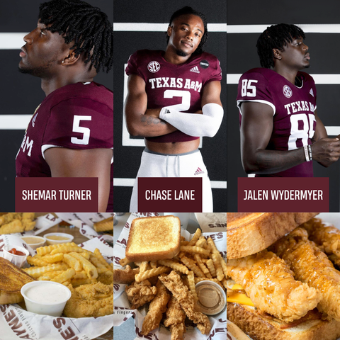 LaynesCF's tweet photo. Player favorites 🏆
@TheShemarTurner: Chicken finger box, 2 extra tenders, + extra fries, piece of toast &amp; Layne's Sauce 
@chasellane: Always the chicken finger box w/no salad, extra fries, 4 ranches, &amp; a Powerade.
@jalenwydermyer: Chicken finger sandwich is definitely my fav. https://t.co/YuatldZ5a1