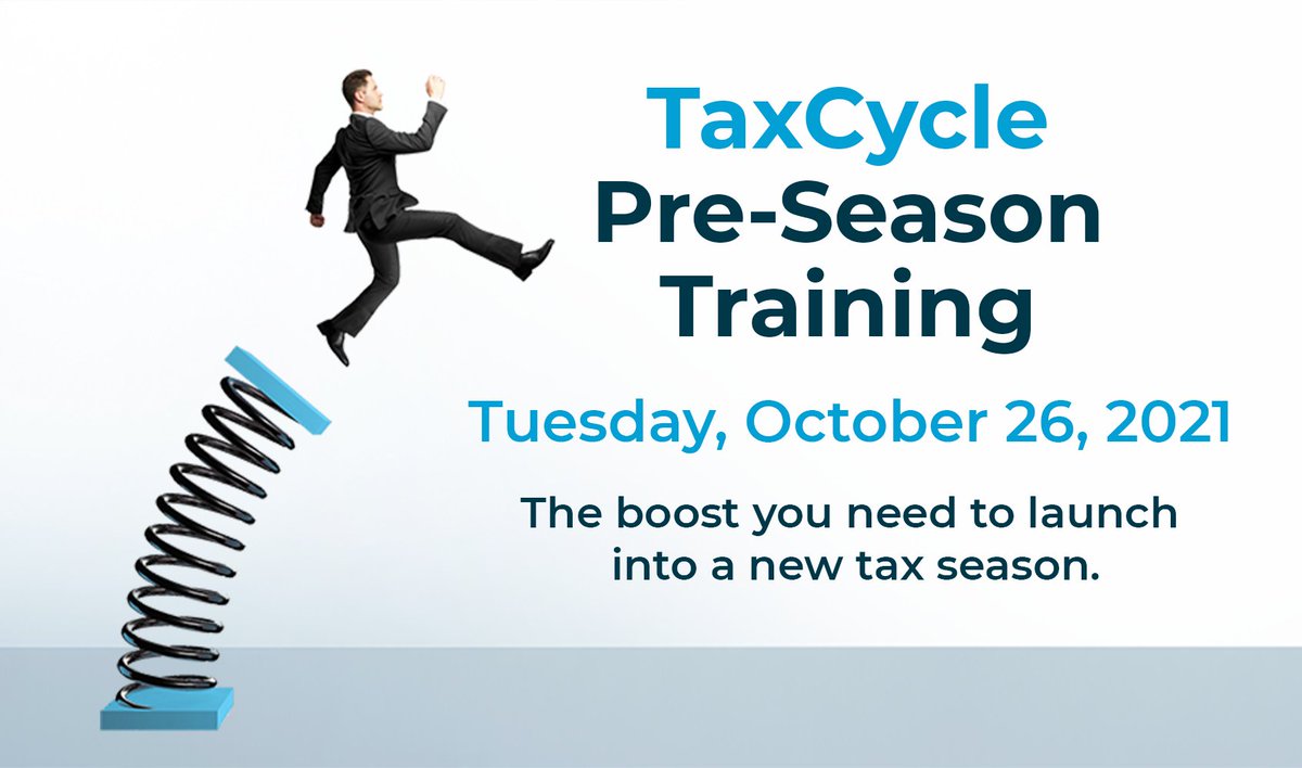 cdpeters's tweet image. 1 week until our Pre-Season Training Conference! Register now if you haven't already, you don't want to miss it. taxcycle.com/training/