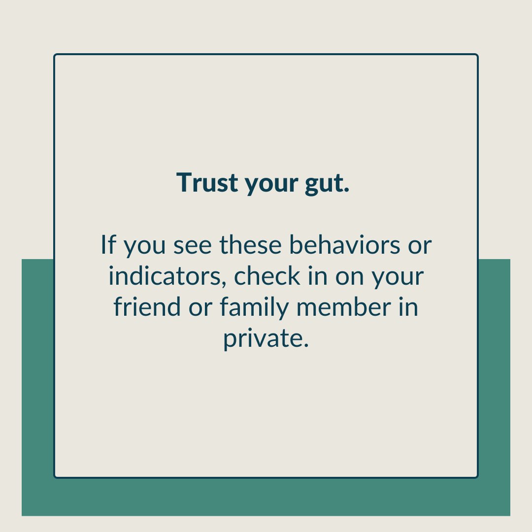 Diversus_Health's tweet image. Learn the signs - both in person and online. Trust your gut and check in on your loved ones.

#depression #signsofdepression #mentalhealthawarness #mentalhealthadvocate #wellness #mentalwellness #checkinonyourfriends #DiversusHealth #coloradosprings #mentalhealthstigma