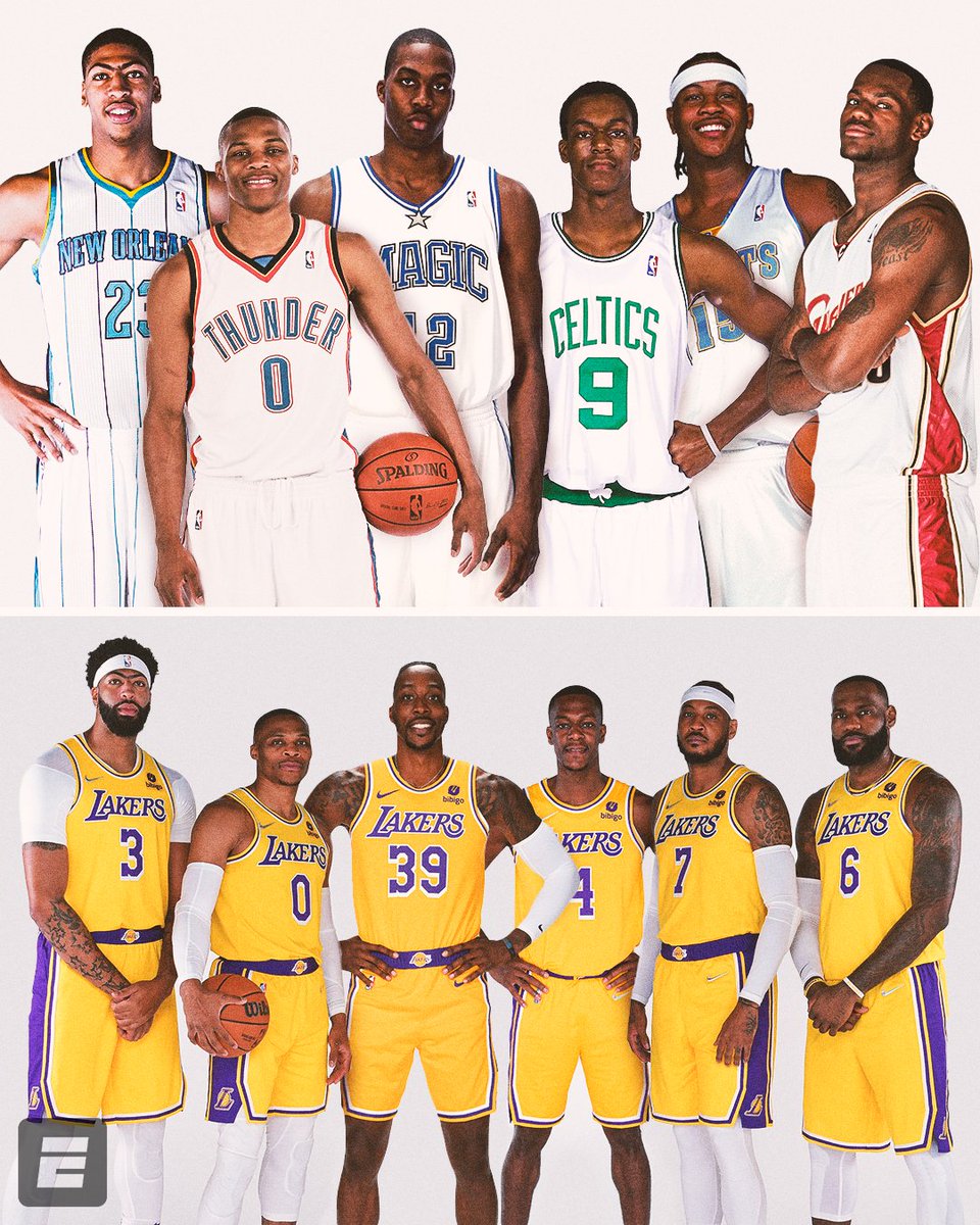 espn's tweet photo. Different paths all led to one spot. 

These stars finally get to chase a ring as one 🔥 https://t.co/qLp1TOgcOX