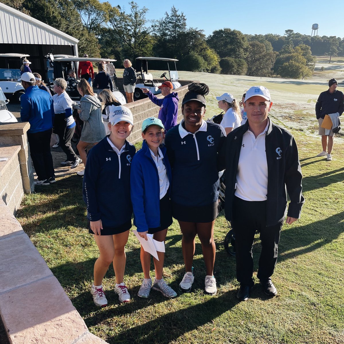 ccesathletics's tweet photo. Congrats to Girls Golf for a great day at the Upper State Qualifier! Yasmene Clark and Isabelle Roy both qualified for State, shooting 83 and 91 respectively! #gocavs https://t.co/05ZQvcMWPT