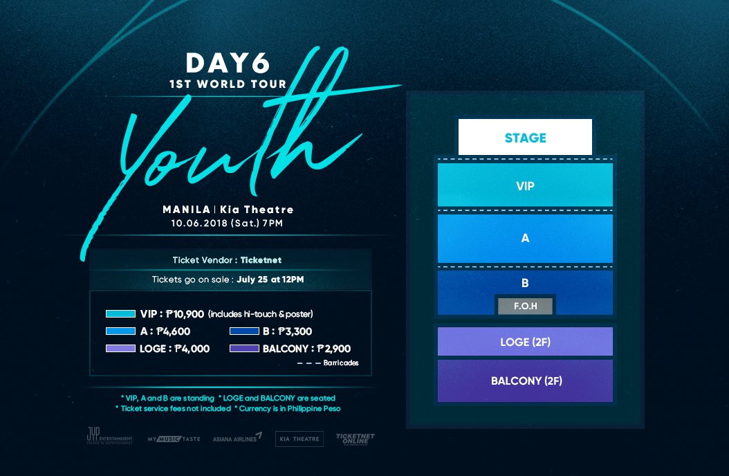 DAY6TW's tweet photo. 📢 [#𝗗𝗔𝗬𝟲 - 1st WORLD TOUR  '𝗬𝗢𝗨𝗧𝗛' in MANILA] 

🏟️ KIA THEATRE 
🎟️ 𝗧𝗜𝗖𝗞𝗘𝗧 𝗢𝗣𝗘𝗡 : https://t.co/eZYvavJfhR 

#DAY6_YT #1st_WorldTour https://t.co/9oUZyAxR9H