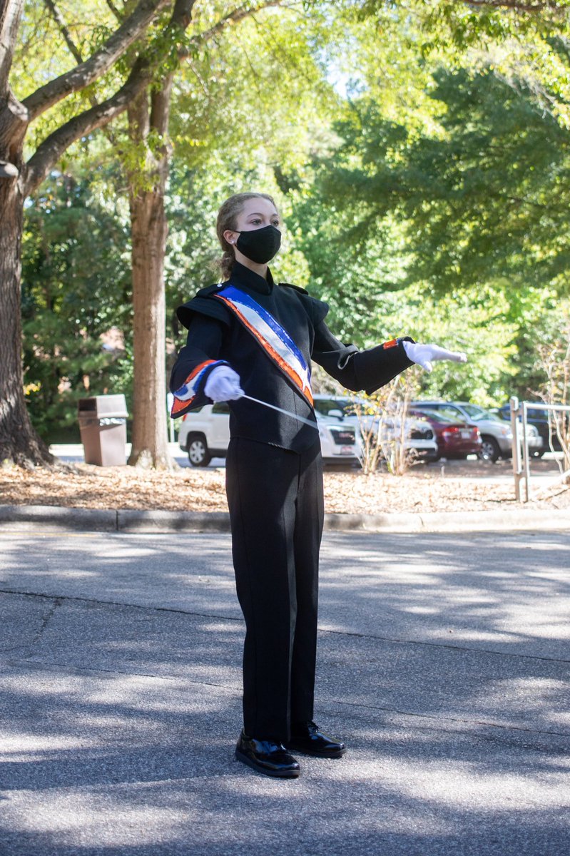 athensdriveband's tweet photo. The marching band had the privilege of welcoming the US Department of Education Green Strides Tour to campus today. A thriving arts community is just one more reason to consider Athens Drive Magnet High School! @AthensHSMagnet @wcpssmagnets @ADHSStudentSvcs @AthensTorch @WCPSS https://t.co/BoTEInHukk