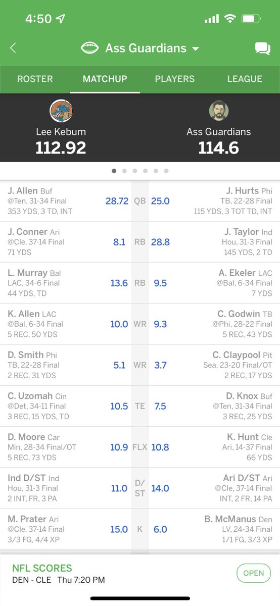 aus_thor's tweet photo. Skin of my teeth. A win is still a win though! 😂 still #BoltUp @AustinEkeler https://t.co/MhbAo1pRnH