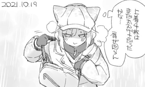 寒いとき厚着する これ人類の知恵 