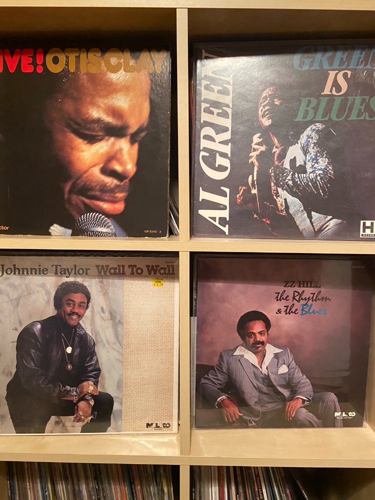 RobertB43131715's tweet photo. Two great #southernsoul labels 4 great artists 1 common denominator #realsinging @algreen #otisclay on #hirecords #johnnietaylor and #zzhill on @malaco_music videos to follow #soul #memphis https://t.co/u0l8m3OtZL