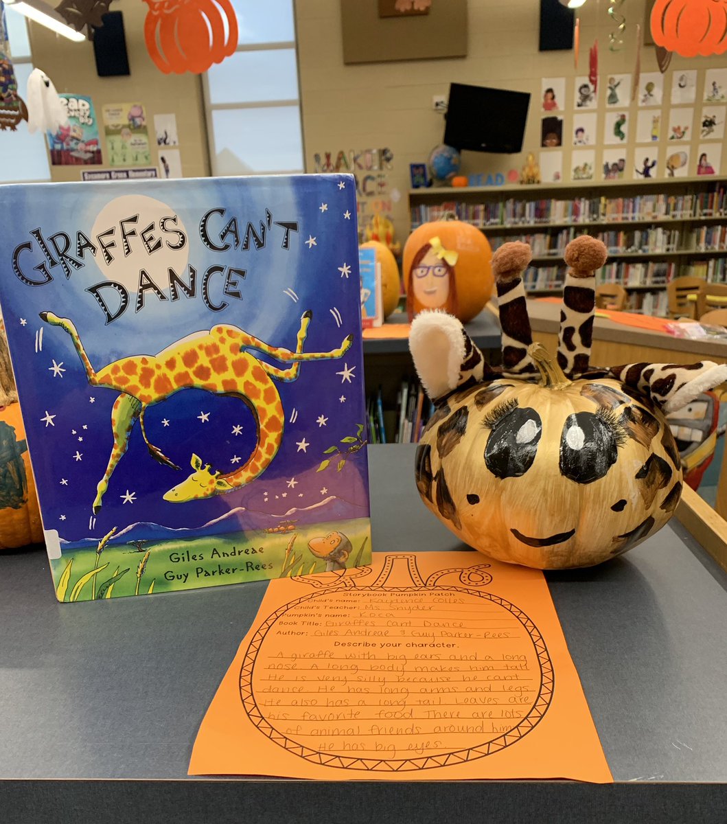SCEfunbrarian's tweet photo. We’ve been VERY busy in the SCE Media Center these last few weeks!! Admiring our Storybook Pumpkin Patch!! Reading “Stellaluna” and researching and learning about bats. And to top it off a Bat Flyer Race!!! #scefunbrarian #fall2021 #ourlibraryisnotquiet #scerocks https://t.co/MlZQdnUxAI