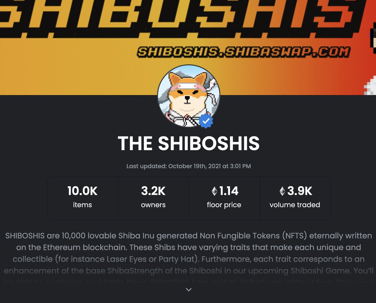 Youngabstract's tweet photo. Shiboshis are now verified on both 
@opensea &amp; @rarible ❤️‍🔥❤️‍🔥 https://t.co/Q2buh7Kk7b