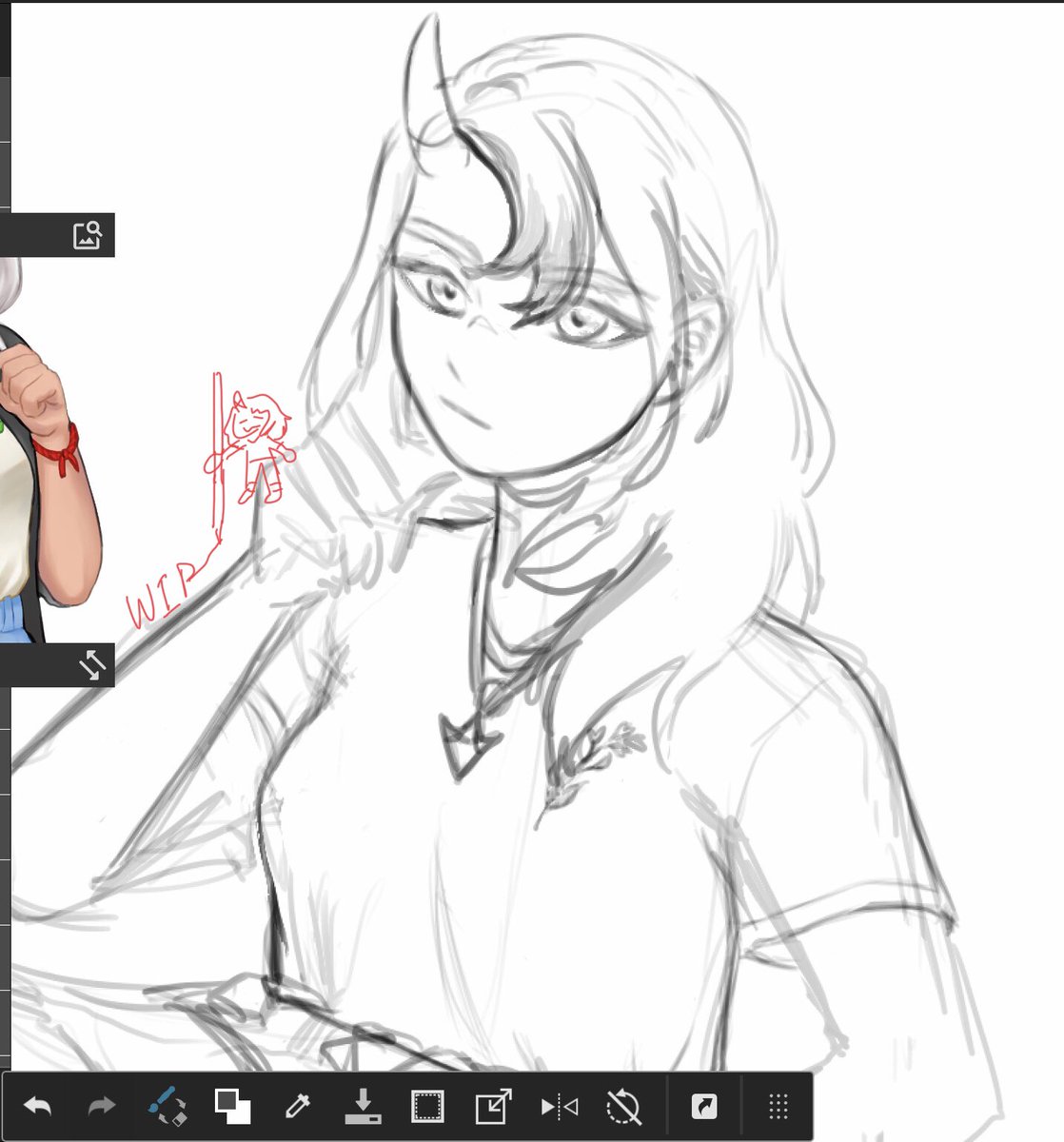 working on other arts rn but i wanna post these wips because i like them and can't wait to keep working on them