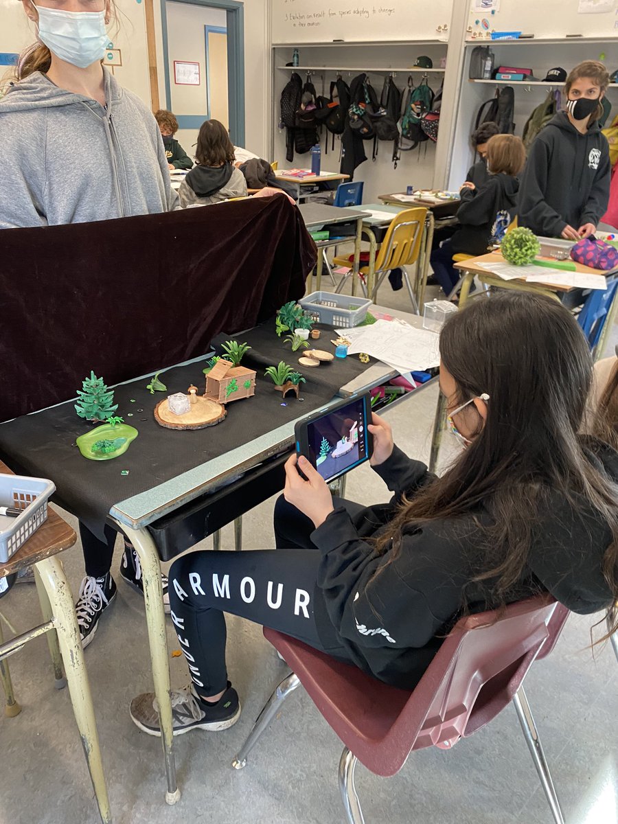 Visschinspired's tweet photo. What an amazing way to engage Div 1 in reading and thinking. We are studying origin stories from around the world. Each pair is telling the story in their own way. Today was storyboarding and planning out scenes to create. SO. MUCH. ENGAGEMENT!! #sd37 #storystudio https://t.co/Kjy6uMBK7n