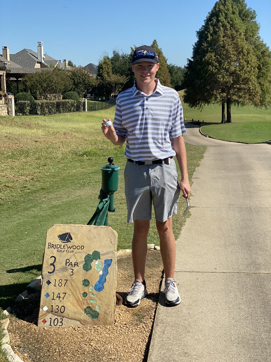 Jlowrey31's tweet photo. Congratulations to Farmer Golfer Jordan Srubar with his first Hole in One today!!! Par 3 on Hole 3!! Woo hoo!!! @lhsfarmergolf @LewisvilleHS @LISDsports @lewisvillestuco @LHSHarmon https://t.co/lHUgg64xfq