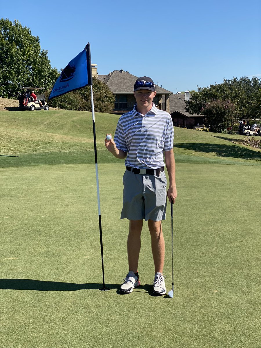 Jlowrey31's tweet photo. Congratulations to Farmer Golfer Jordan Srubar with his first Hole in One today!!! Par 3 on Hole 3!! Woo hoo!!! @lhsfarmergolf @LewisvilleHS @LISDsports @lewisvillestuco @LHSHarmon https://t.co/lHUgg64xfq