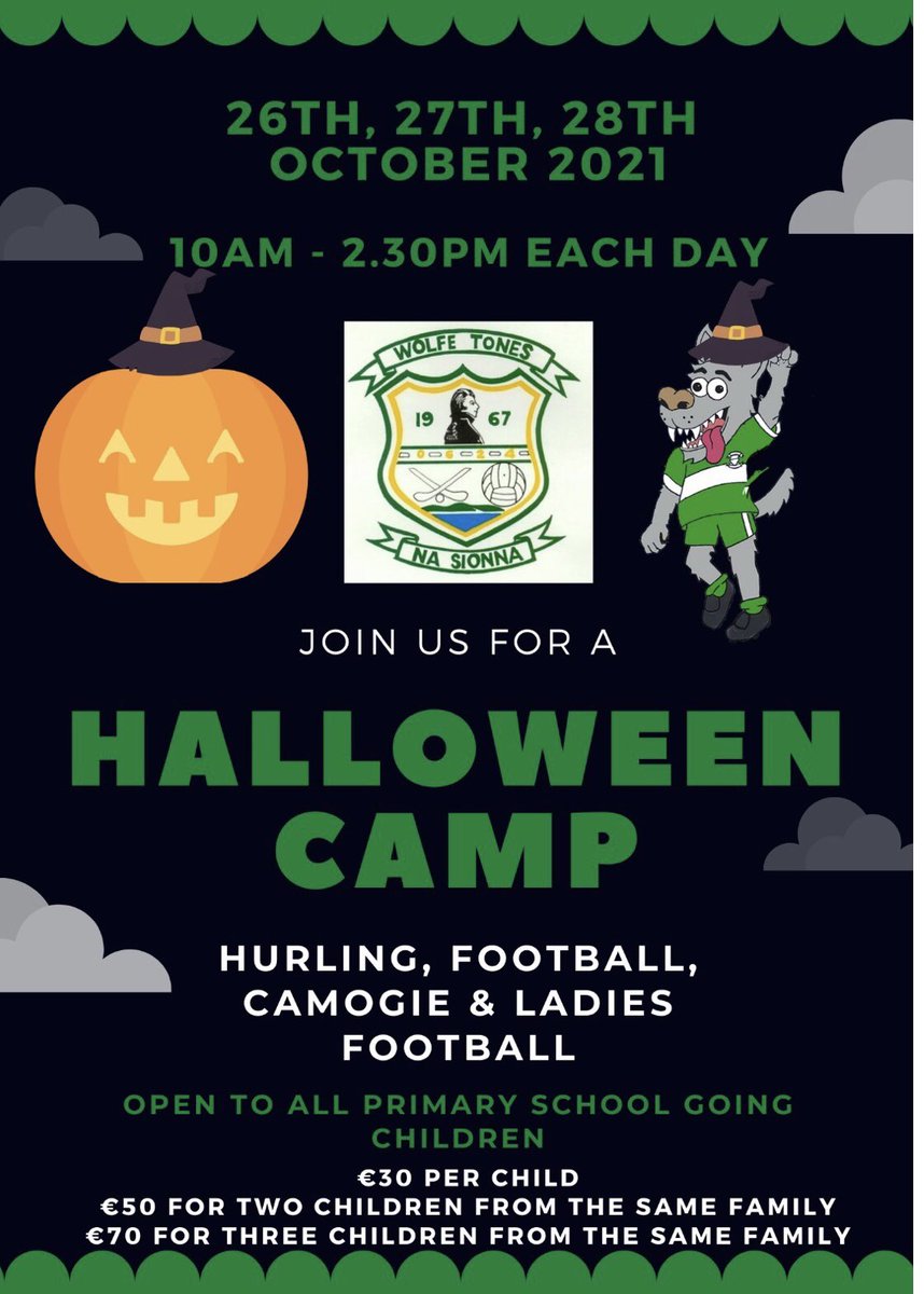 Halloween Camp <a href="/wtnsgaa/">Wolfe Tones na Sionna GAA</a>