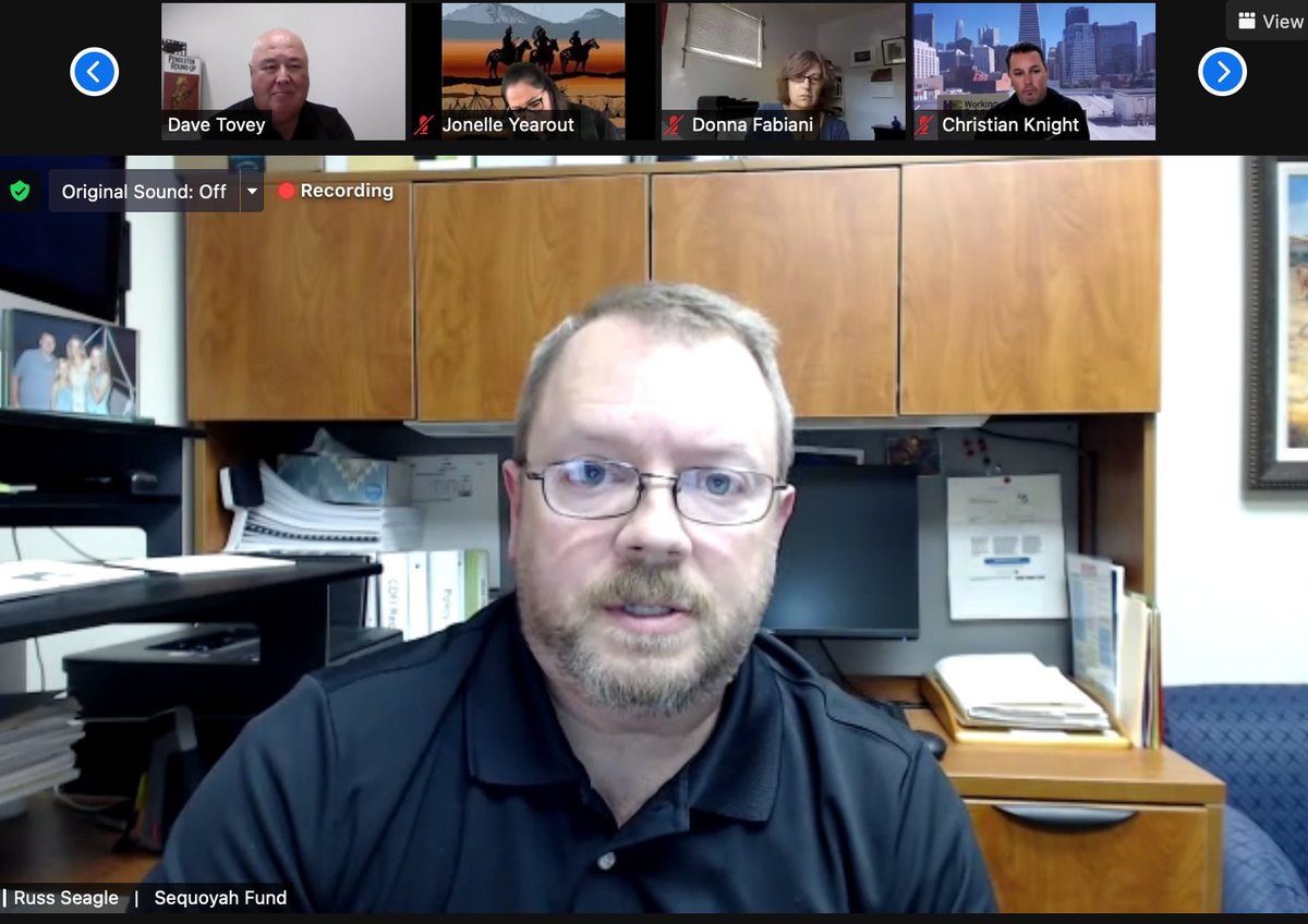 Very impressed by the strategy sharing going on during "Internal COVID-19 Recovery Strategies for #NativeCDFIs" via <a href="/Oweesta/">Oweesta</a> <a href="/SequoyahThe/">TheSequoyahFund</a> <a href="/NimiipuuFund/">NCDF-Nimiipuu</a> #NCFS both with clients and staff. Connectivity stipends, hybrid office adaptation, long-term low interest debt pools #OFNconf