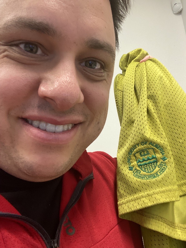 Got challenged by <a href="/ACECCanada/">ACEC-Canada</a> to post my #almamatterpride for the #ACECntlConf and luckily I wore my <a href="/UAlberta/">University of Alberta</a> shorts to lunchtime Yoga! I'm excited to attend the conference tomorrow and see some great content sponsored by <a href="/Deltek/">Deltek</a> , <a href="/RSM_Canada/">RSM Canada</a> and <a href="/VictorInsurance/">Victor Insurance UK</a>