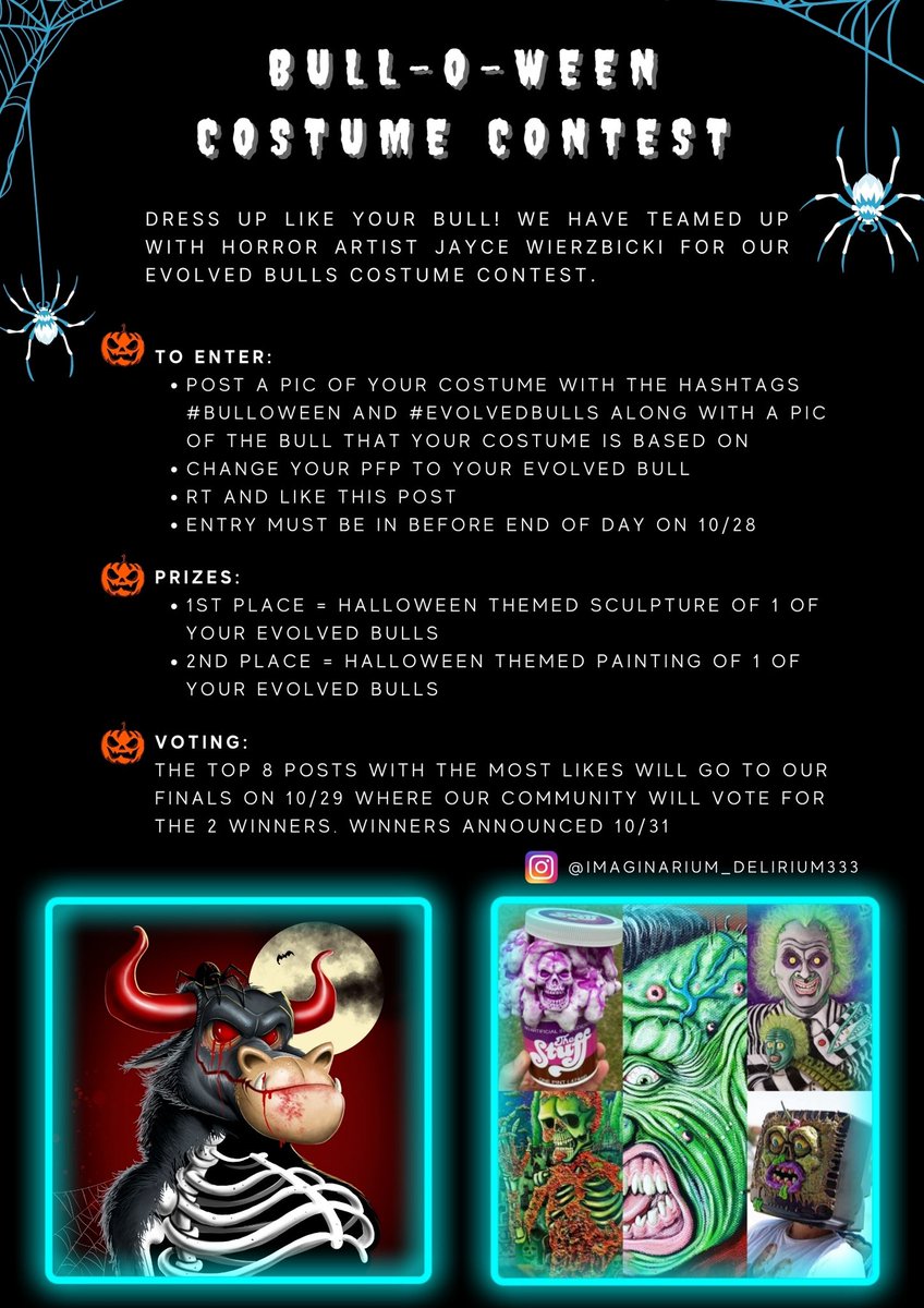BullsOnTheBlock's tweet image. 🎃 #BulloWeen is in full effect! 🎃

Follow the instructions below on how to enter for your chance to win. Don’t forget to RT and like this post. 👻

#EvolvedBulls