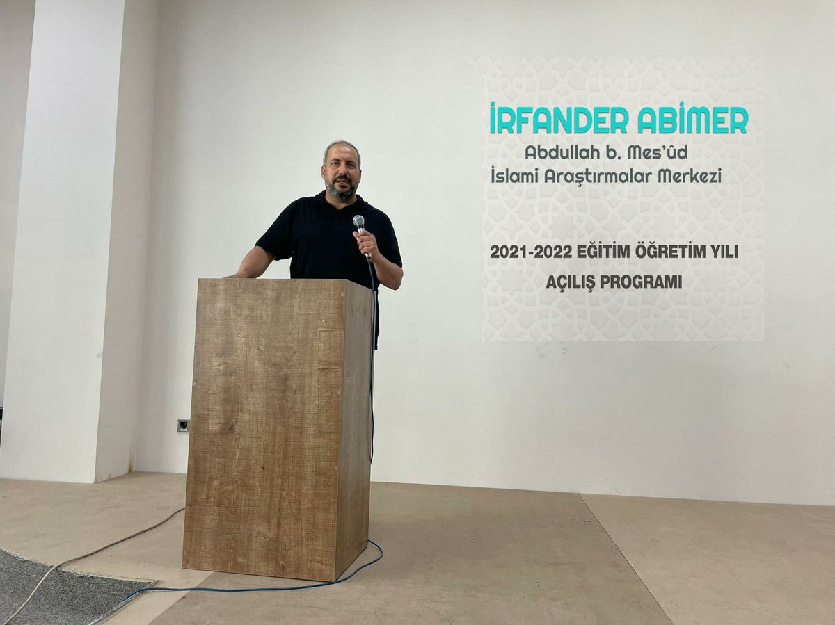 irfander42's tweet photo. ABİMER AÇILDI
İrfan Yaşam Derneği Abdullah b. Mes’ud İslami Araştırmalar Merkezi 2021-2022 Eğitim Öğretim yılı açılışı gerçekleştirildi.
https://t.co/hm3EnpXJU2
#irfander #abimer https://t.co/7UiW2la6YT