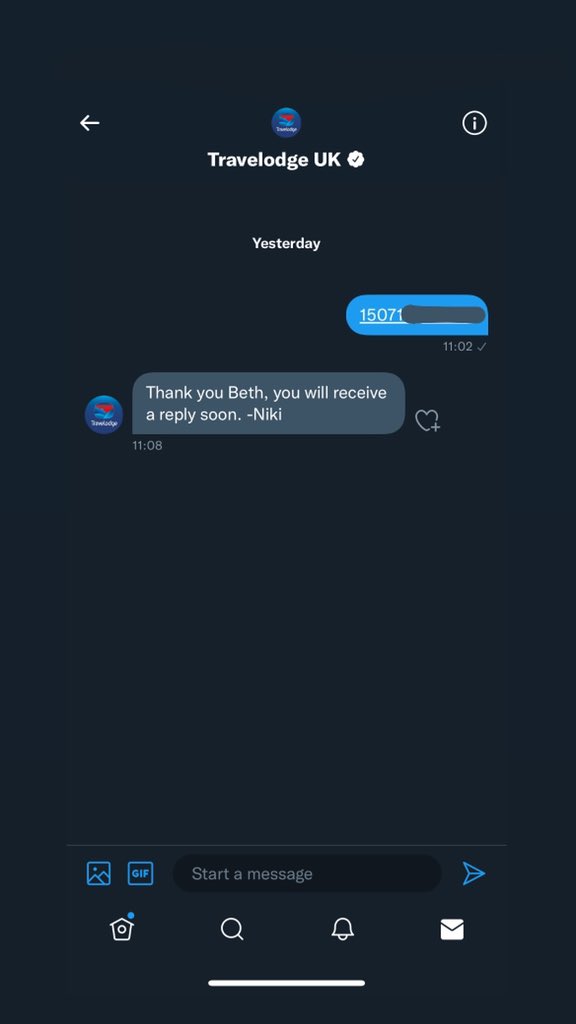 bethnorris11's tweet photo. @TravelodgeUK still no reply 🙃 https://t.co/HZRDC8TjOO