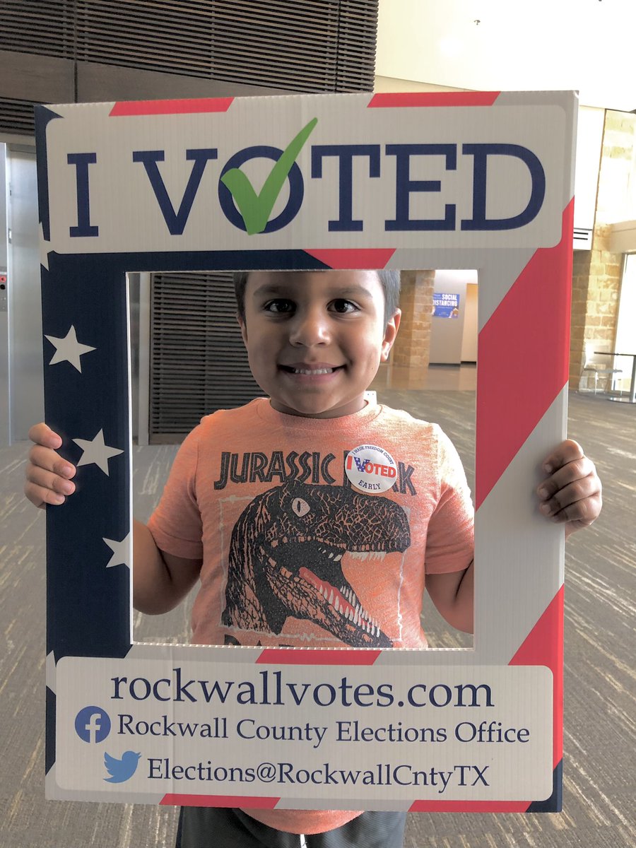 Jenn_2Ns_'s tweet photo. We voted for Zane’s future today! #voteYes for @rockwallschools Prop A &amp; B! https://t.co/fhCRLV8chu