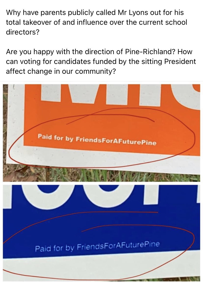 PRKIDSFIRST's tweet image. Who is funding “Friends for a Future Pine”?