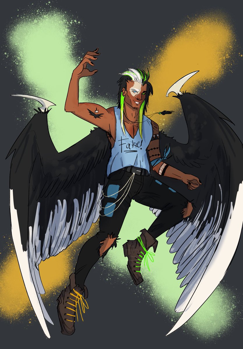 GabbiieArt's tweet photo. Based on that oc meme 👀🦅🎧 https://t.co/4gyHeVj3fP