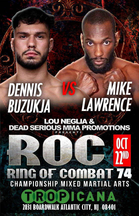 Triller_TV's tweet photo. 🏆Featherweight gold is ON THE LINE🏆

💪 @DennisBuzukja (5-2) faces Michael Lawrence (7-5) for the @ringofcombat 145lbs title this Saturday.

👉 #ROC74 is LIVE THIS FRIDAY on #FITE

[ OCT. 22 | https://t.co/XEqaJz1Yjk ] https://t.co/yMaVxNr0Uo