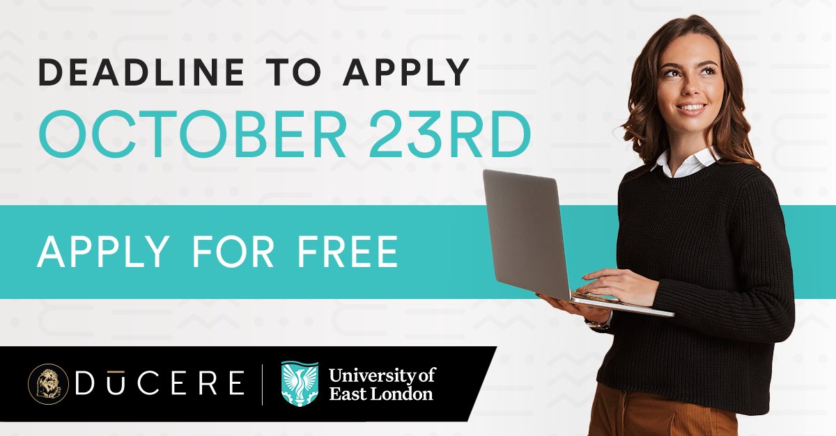 Join a student network from LinkedIn, Save the Children, Disney, Apple, Tesla, Cisco, Fox, KPMG, PWC, Toyota, Amazon, Qantas, Marriott, eBay, Barclays, HSBC, BBC, Oracle, Salvation Army, Ford, Microsoft. 

Apply today for no application fee:
ducere.education/apply-now/
