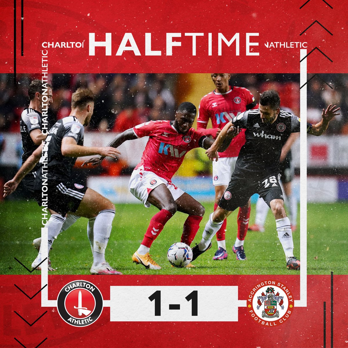 CAFCofficial's tweet photo. All-square at the break. 

🔴⚪ #cafc | https://t.co/f36HsGcQDw https://t.co/sNwOqegm4r
