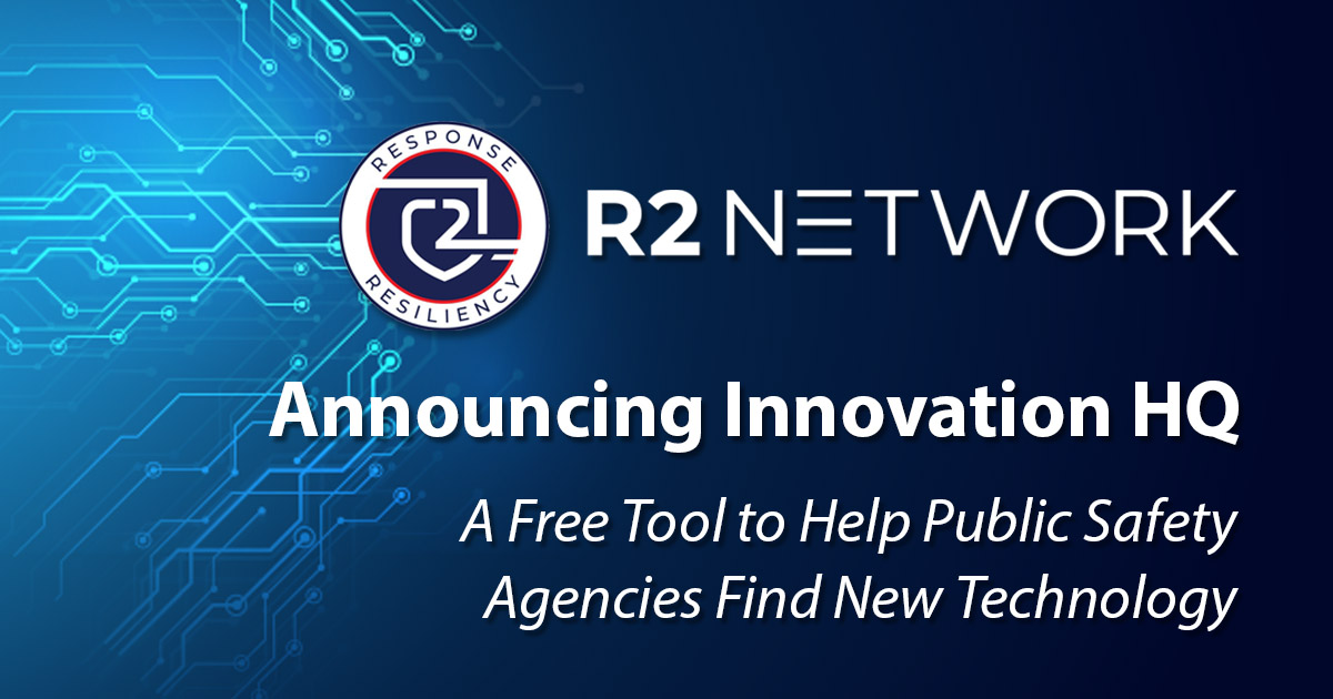 Innovation HQ from <a href="/R2Network_/">R2 Network</a> gives public safety a portal to search for resiliency and response technology. The portal also helps entrepreneurs share their solutions and gather feedback from first responders. Learn more about this tool: r2network.com/our-latest/inn…