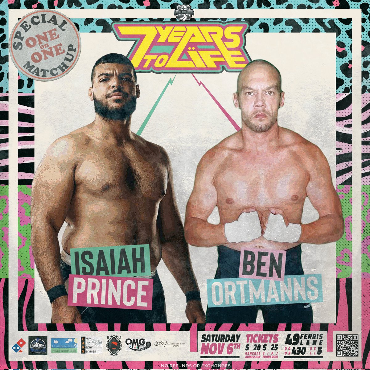 This is a big match.
These are some big guys.
@BigBenIsAngry accepts the challenge from the rookie, Isaiah Prince.
Tickets for November 6 are available now!
#HossFight
#7YearsToLife 
#BarrieWrestling #Barrie #Wrestling